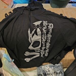 Black Graphic Hoodie - Beautiful Disaster
